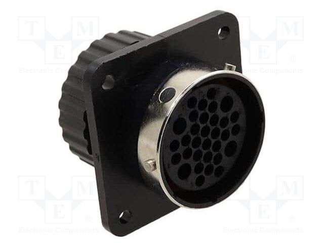 Connector: circular; socket; female; TRIDENT; PIN: 24; IP67; crimped