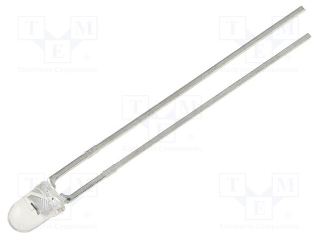 Phototransistor; 3mm; λp max: 940nm; 30V; 30°; Lens: transparent