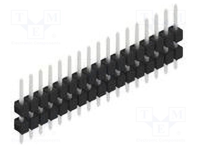 Connector: pin strips; pin header; male; PIN: 17; 2.54mm; THT; 1x17