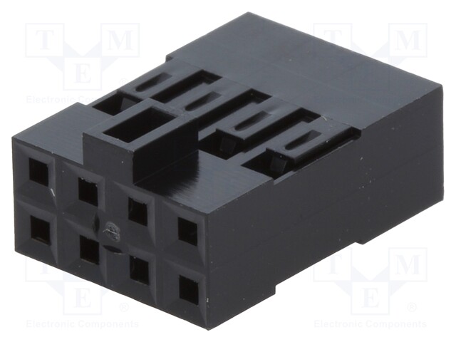 Plug; wire-board; female; Mini-PV; 2.54mm; PIN: 8; w/o contacts