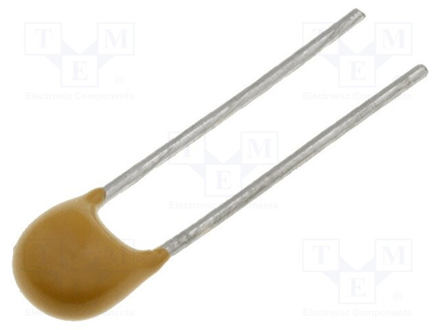 Capacitor: ceramic; MLCC,monolithic; 10nF; 50V; X7R; ±10%; THT