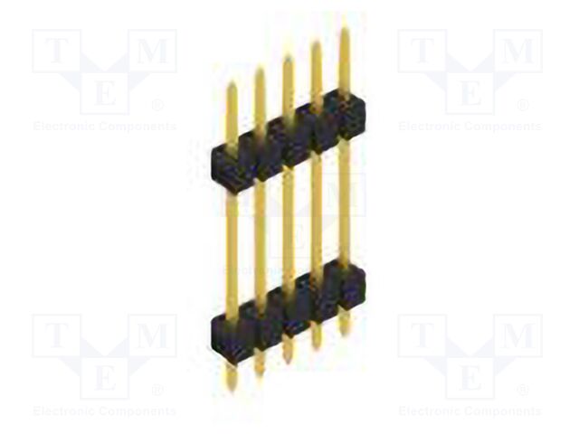 Connector: pin strips; pin header; male; PIN: 5; 2.54mm; THT; 1x5