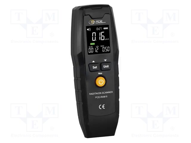 Meter: radation; LCD 1,7"; 0,01÷9999 uSv/h; 160x55x33mm