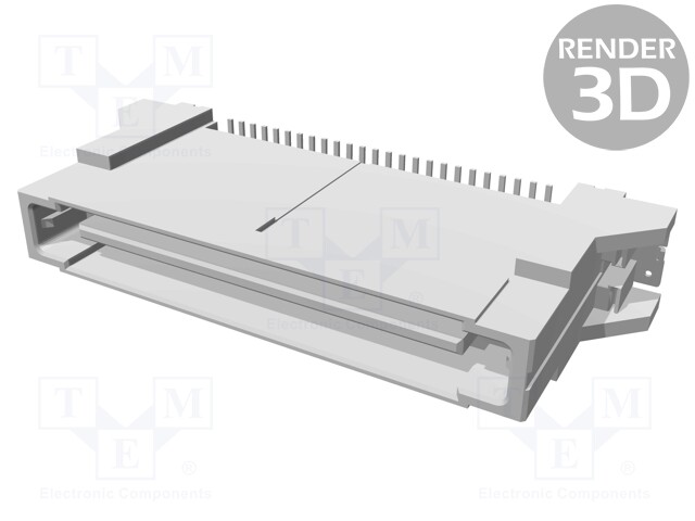 Connector: PCB to PCB; male; PIN: 50; 1mm; Series: SlimStack; 0.5A