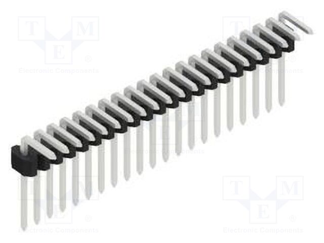 Connector: pin strips; pin header; male; PIN: 21; 1.27mm; THT; 1x21