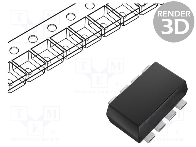 PMIC; DC/DC converter; Uin: 1.6÷5.5V; 1.2÷5.3VDC; 3A; SOT-5X3-8