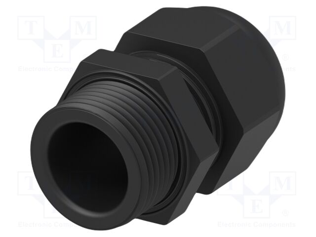 Cable gland; without nut; PG9; IP68; Mat: polyamide; black