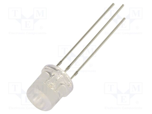 LED; red,green; 8mm; 140°; Front: flat; 2.1÷2.6VDC,2.9÷3.4VDC