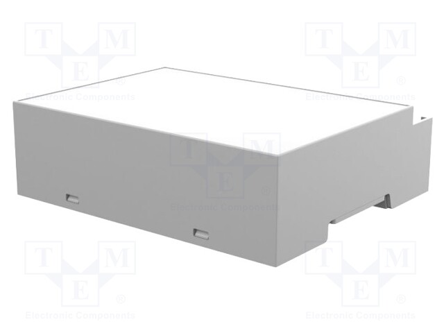 Enclosure: for DIN rail mounting; Y: 90mm; X: 106.2mm; Z: 32mm; grey