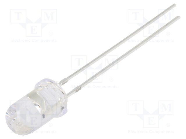 LED; 5mm; orange; 3000mcd; 30°; 8÷13mA; 3÷13V; Front: convex