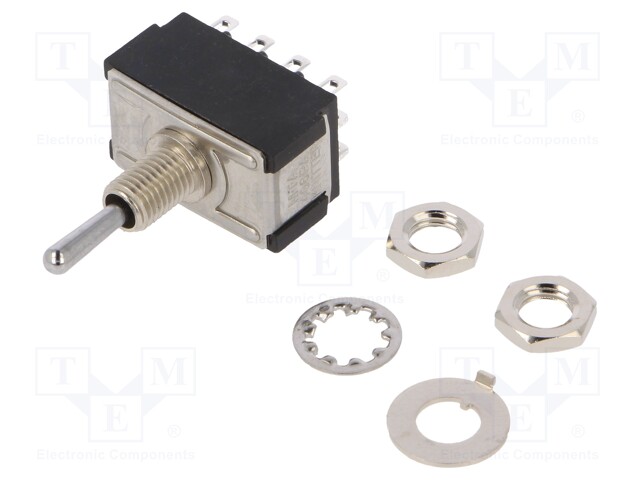 Switch: toggle; Pos: 3; 4PDT; ON-ON-ON; 6A/125VAC; 6A/6VDC; 20mΩ