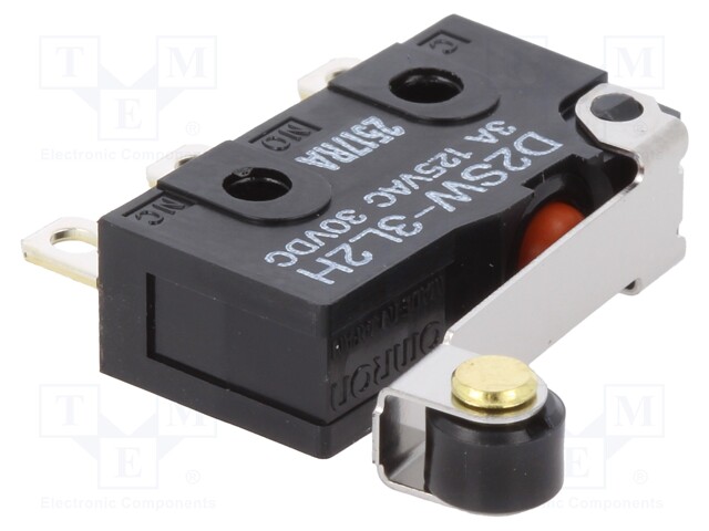 Microswitch SNAP ACTION; with lever (with roller); SPDT; Pos: 2