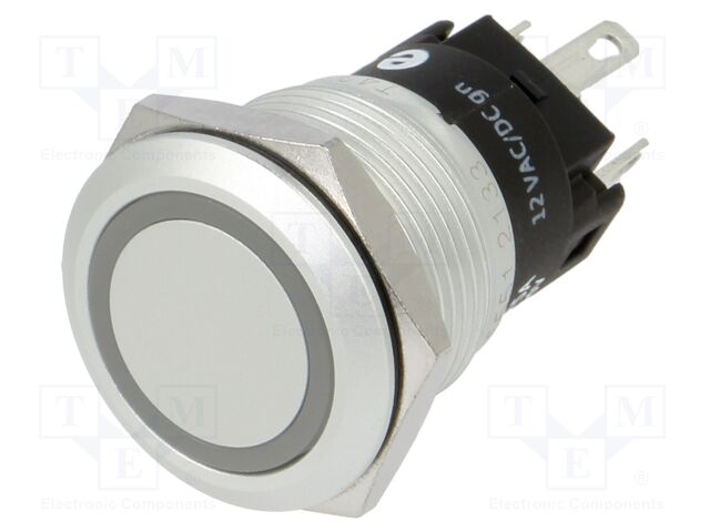 Switch: vandal resistant; Pos: 2; SPDT; 3A/240VAC; 3A/240VDC; Ø19mm