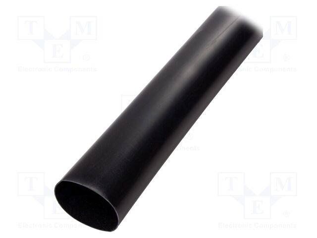 Heat shrink sleeve; glued; 3: 1; 63mm; L: 1200mm; black; RMW