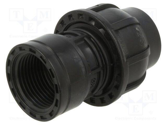 Splice terminal: clamping; Thread: G 1" internal; 25mm; Plast