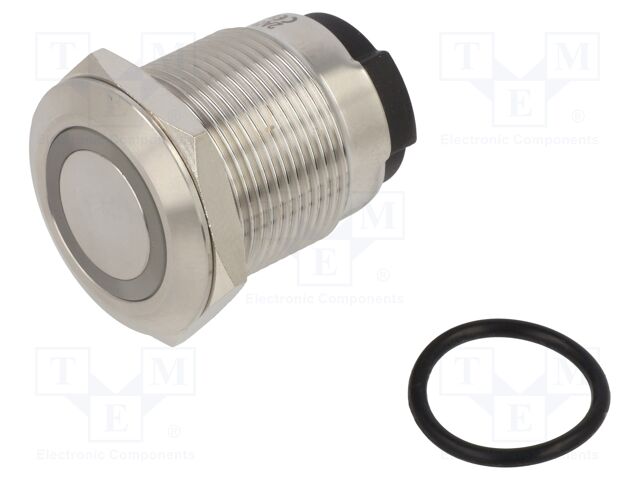 Switch: vandal resistant; Pos: 2; SPST; 10A/24VDC; IP65; OFF-ON