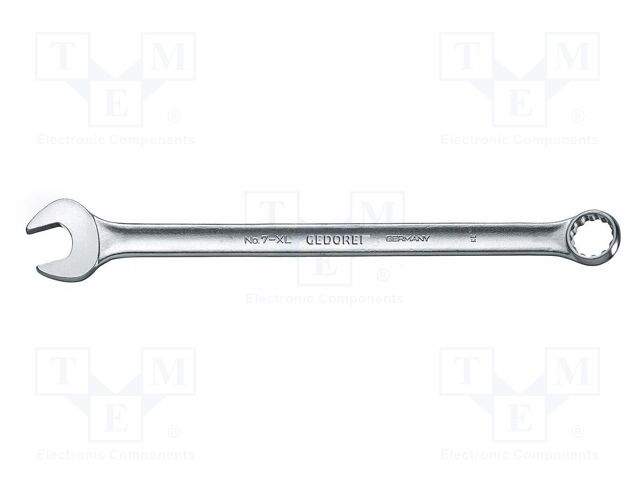 Wrench; bent,combination spanner; 32mm; tool steel; thin walled