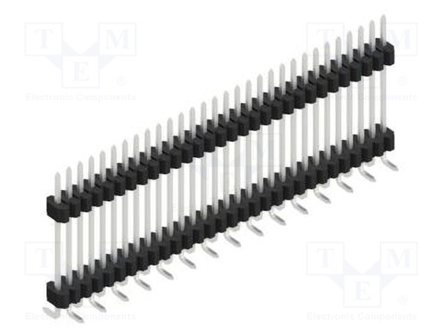 Connector: pin strips; pin header; male; PIN: 30; 1.27mm; SMT; 1x30