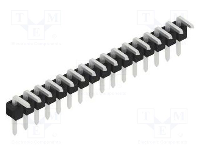 Connector: pin strips; pin header; male; PIN: 16; 2.54mm; THT; 1x16