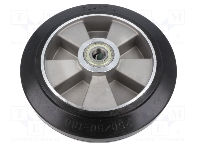 Transport wheel; Ø: 250mm; W: 50mm; 550kg; Mat: elastic rubber