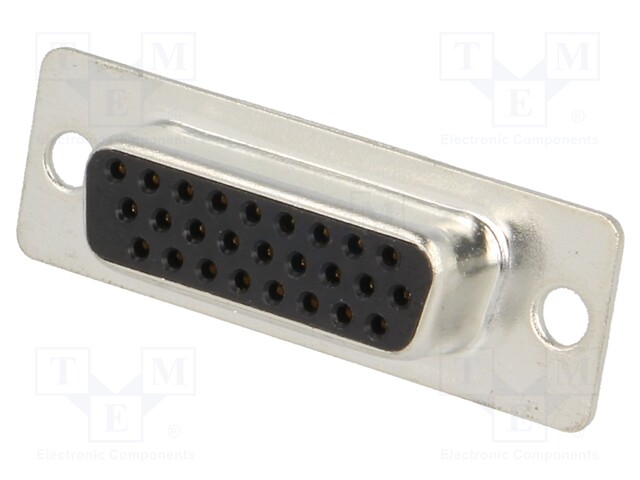 D-Sub HD; PIN: 26; plug; female; stamped and formed contacts