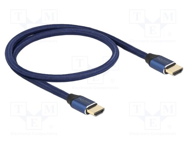 Cable; HDMI plug,both sides; textile; HDMI 2.1,Ultra High Speed