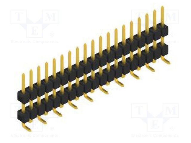 Connector: pin strips; pin header; male; PIN: 19; 2.54mm; SMT; 1x19