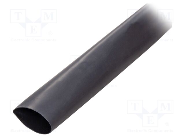 Heat shrink sleeve; glued; 3: 1; 40mm; black; polyolefine