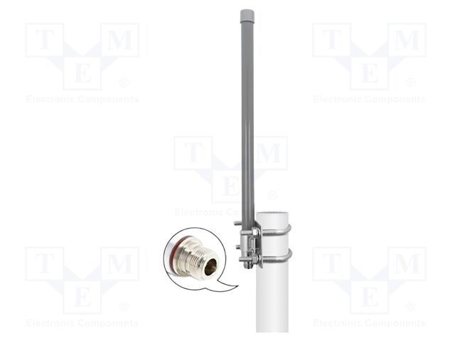 Antenna; external; grey; N; for wall mounting,screw; female; 50Ω
