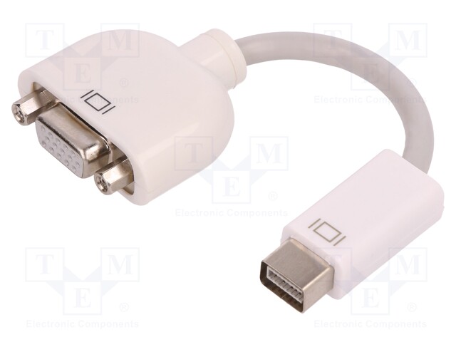 Adapter; D-Sub 15pin HD socket,DVI mini plug; 150mm