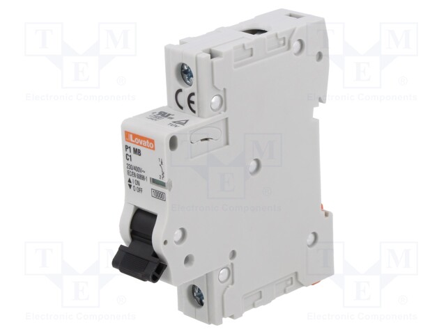 Circuit breaker; 230VAC; Inom: 1A; Poles: 1; for DIN rail mounting