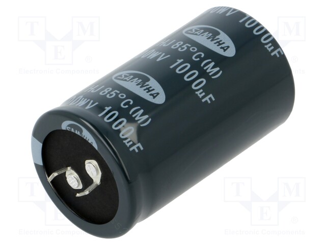 Capacitor: electrolytic; SNAP-IN; 1000uF; 400VDC; Ø35x60mm; ±20%