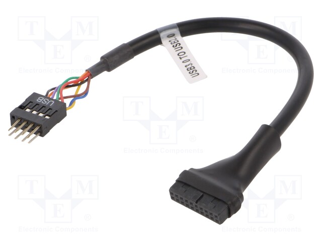 Cable: IDE; IDE 10pin male,IDE 20pin female; 0.2m