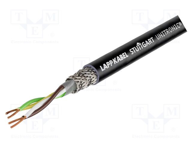 Wire; UNITRONIC® LiYCY (TP) BK; 2x2x1mm2; PVC; black; 500V