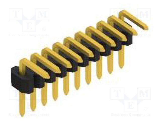 Connector: pin strips; pin header; male; PIN: 10; 1.27mm; THT; 1x10