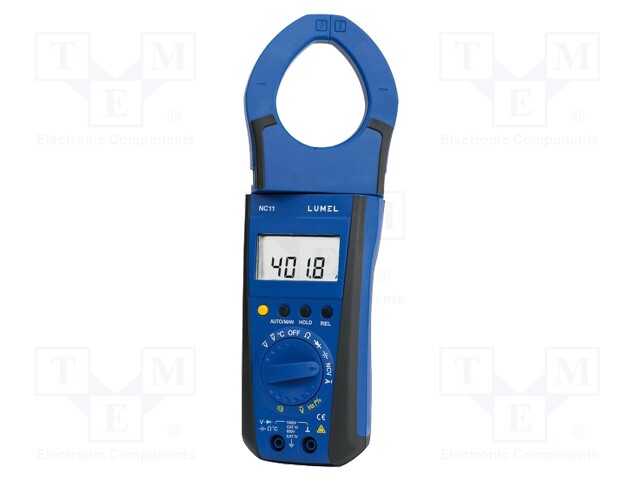 AC digital clamp meter; Øcable: 40mm; LED; Sampling: 3x/s