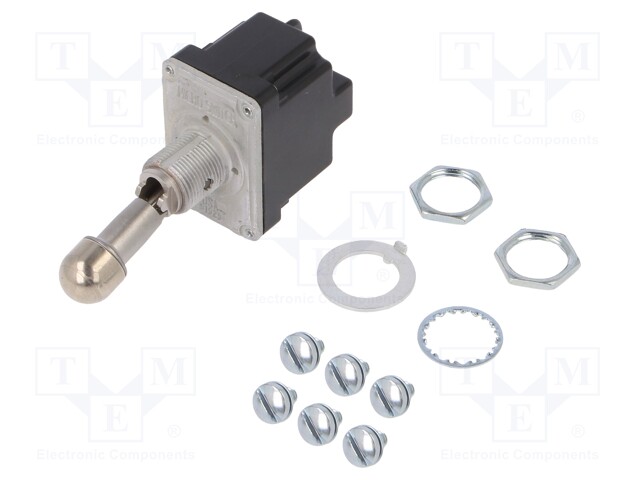 Switch: toggle; Pos: 2; DPST; OFF-ON; 15A/125VAC; Leads: screw; IP67