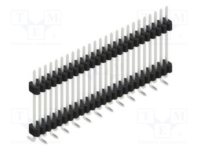 Connector: pin strips; pin header; male; PIN: 25; 1.27mm; SMT; 1x25