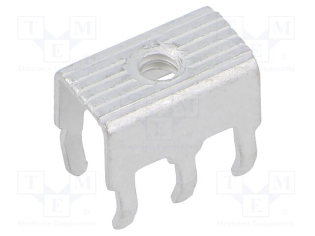 Terminal: screw terminal; THT,screw terminal; silver; straight