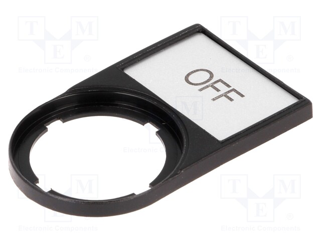 Bezel with description label; RMQ-Titan; 30x50mm