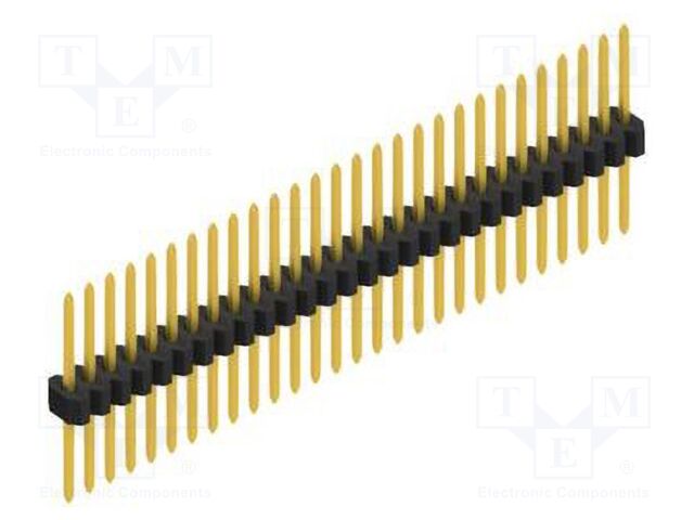 Connector: pin strips; pin header; male; PIN: 28; 1.27mm; THT; 1x28