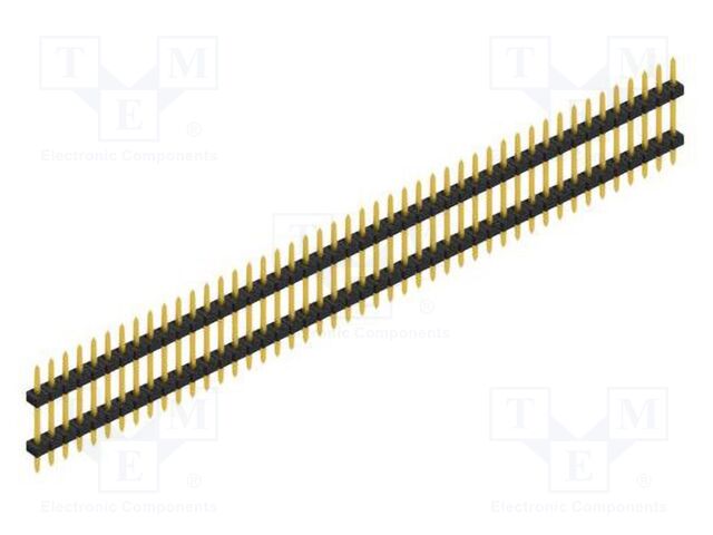 Connector: pin strips; pin header; male; PIN: 46; 2mm; THT; 1x46