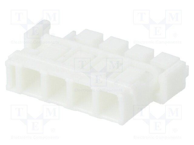 Plug; wire-board; female; DF59; 2mm; PIN: 4; w/o contacts; for cable