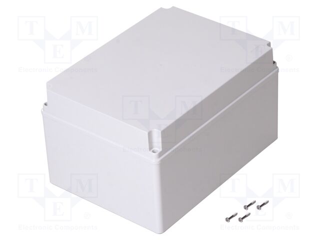 Enclosure: multipurpose; X: 228mm; Y: 308mm; Z: 179mm; SCABOX; grey