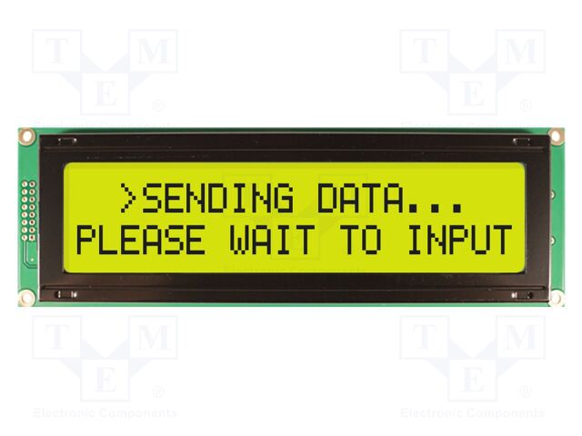 Display: LCD; 20x2; grey; 182x60mm; LED; Interface: 8bit,parallel