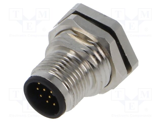 Connector: M12; socket; male; straight; PIN: 12; 0.14mm2; 30V; 1.5A