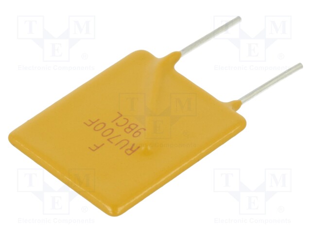 Fuse: PTC polymer; 7A; Imax: 100A; THT