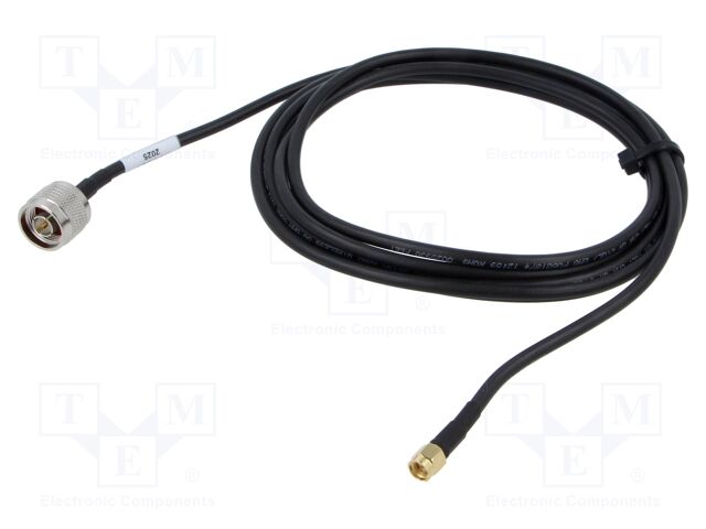 Cable-adapter; 50Ω; 3.05m; Colour: black