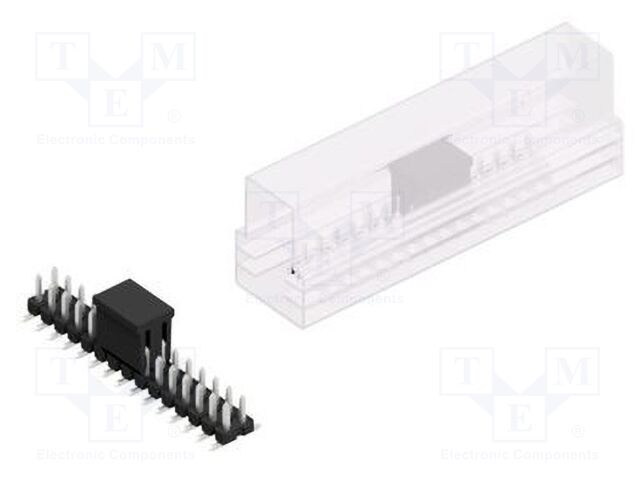 Connector: pin strips; pin header; male; PIN: 30; 2.54mm; SMT; 2x15