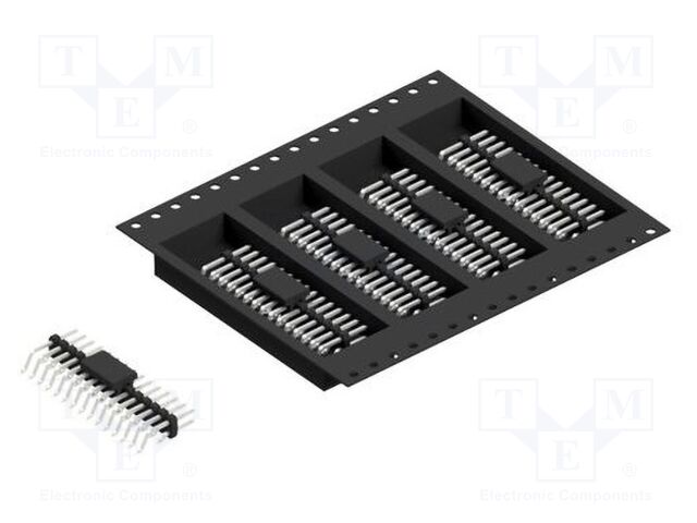 Connector: pin strips; pin header; male; PIN: 30; 2mm; SMT; 2x15
